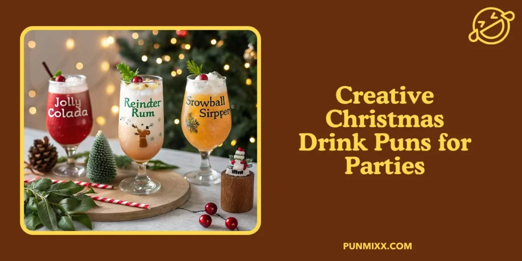 Creative Christmas Drink Puns for Parties