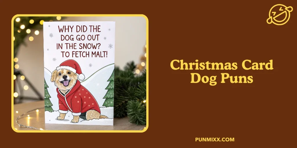 Christmas Card Dog Puns