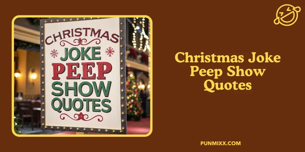 Christmas Joke Peep Show Quotes