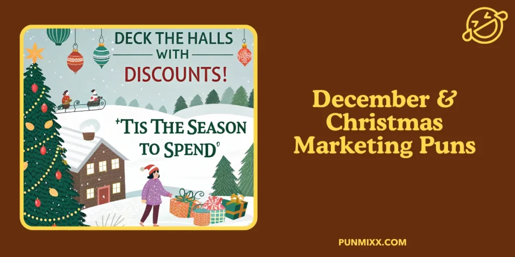 December & Christmas Marketing Puns
