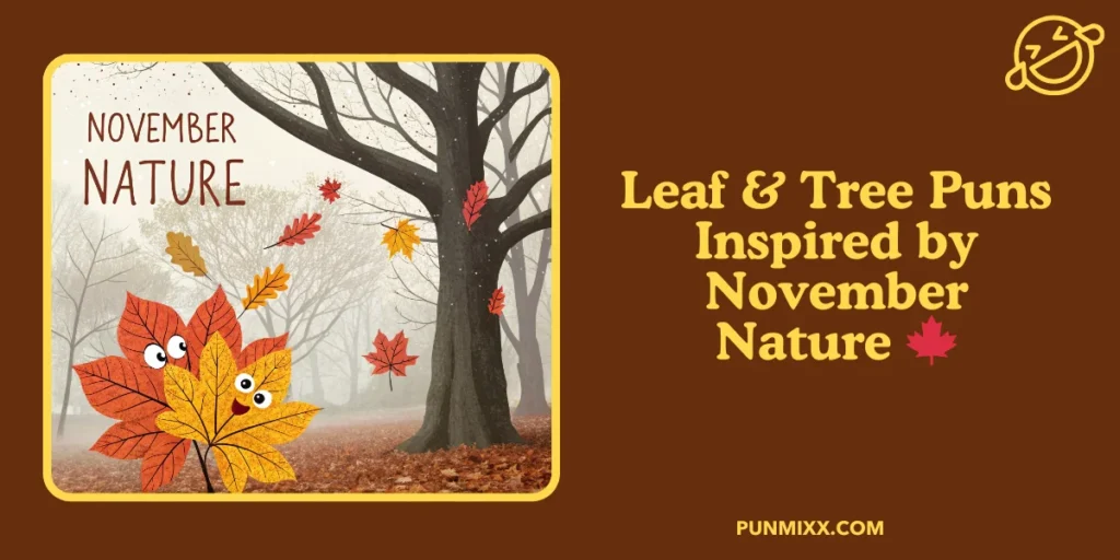 Leaf & Tree Puns Inspired by November Nature 🍁