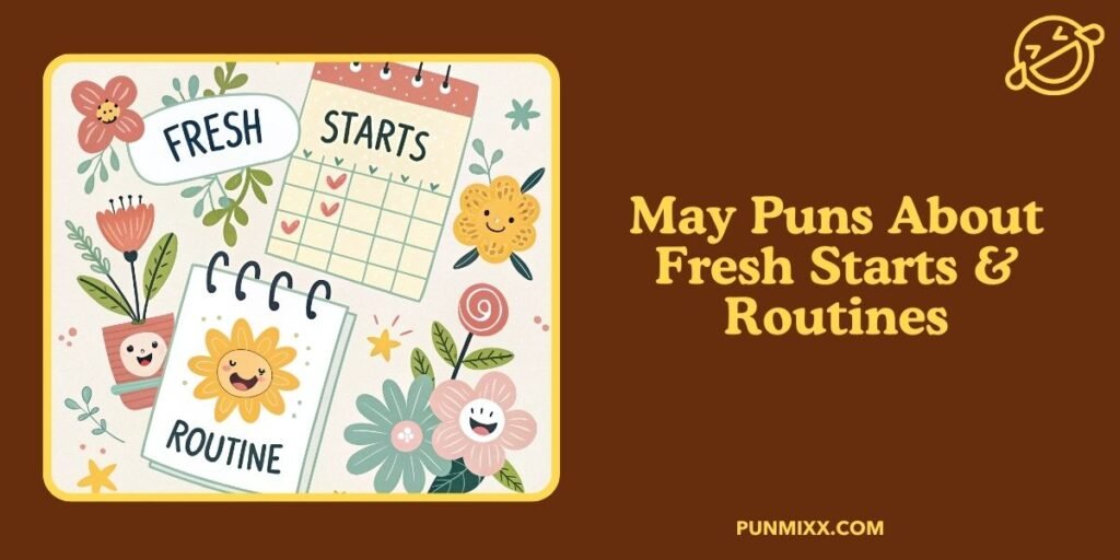 May Puns About Fresh Starts & Routines