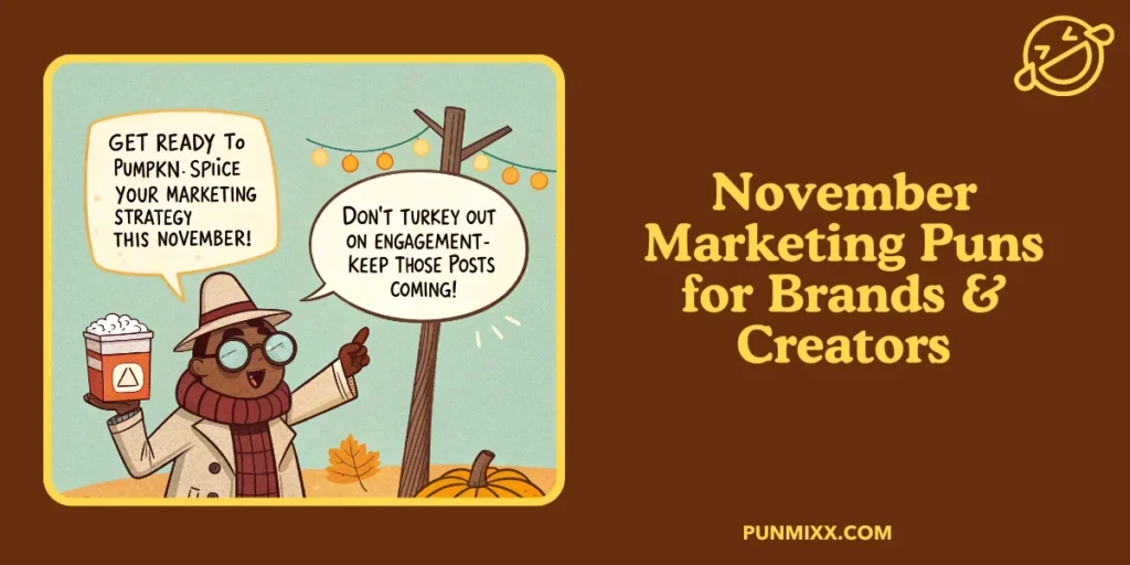 November Marketing Puns for Brands & Creators