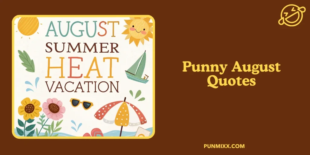 Punny August Quotes