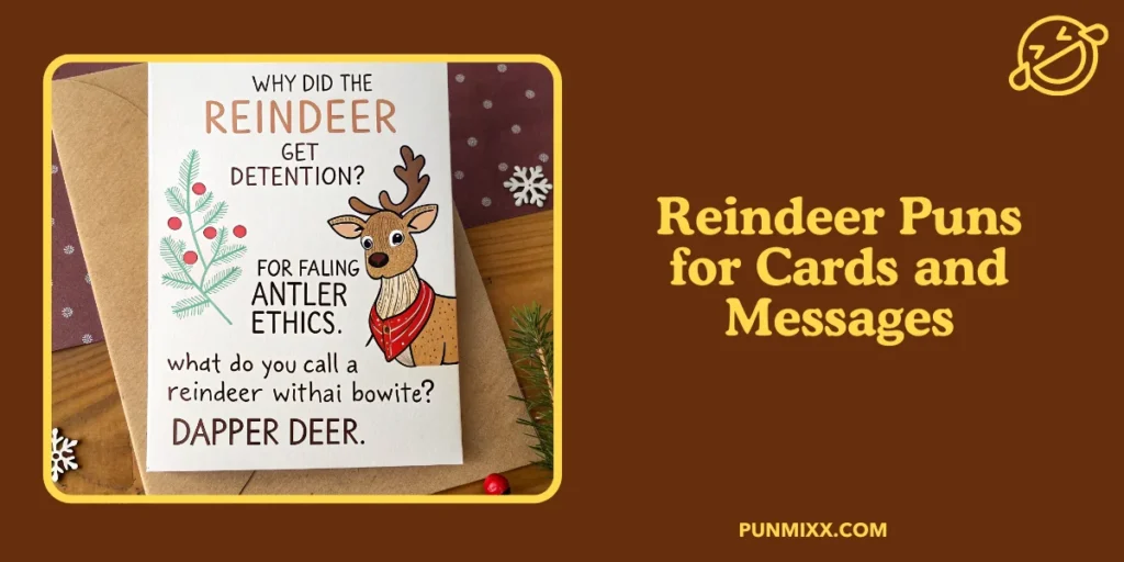 Reindeer Puns for Cards and Messages