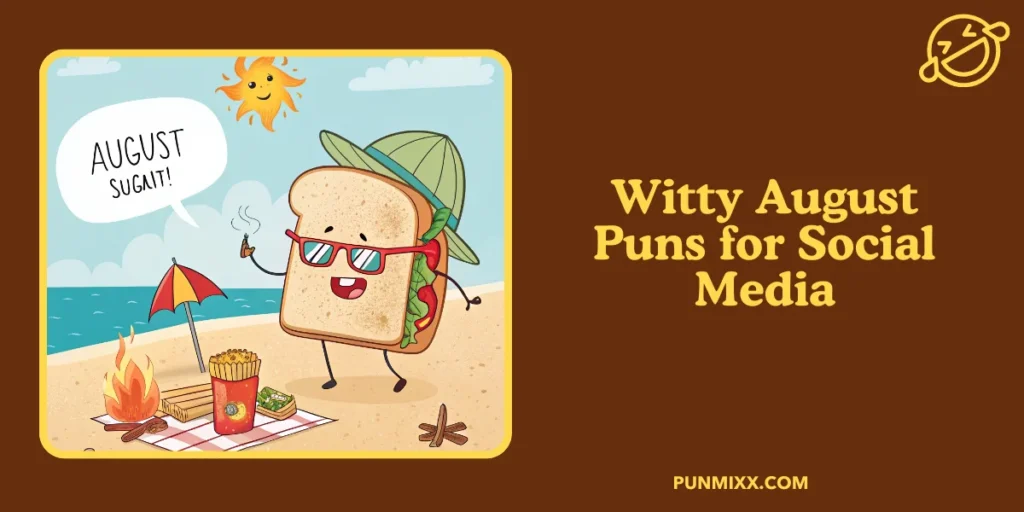 Witty August Puns for Social Media