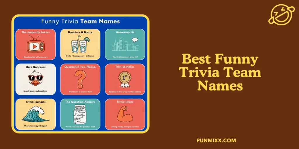 Best Funny Trivia Team Names