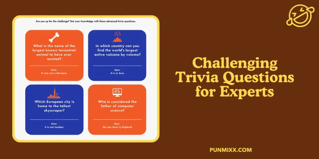 Challenging Trivia Questions for Experts