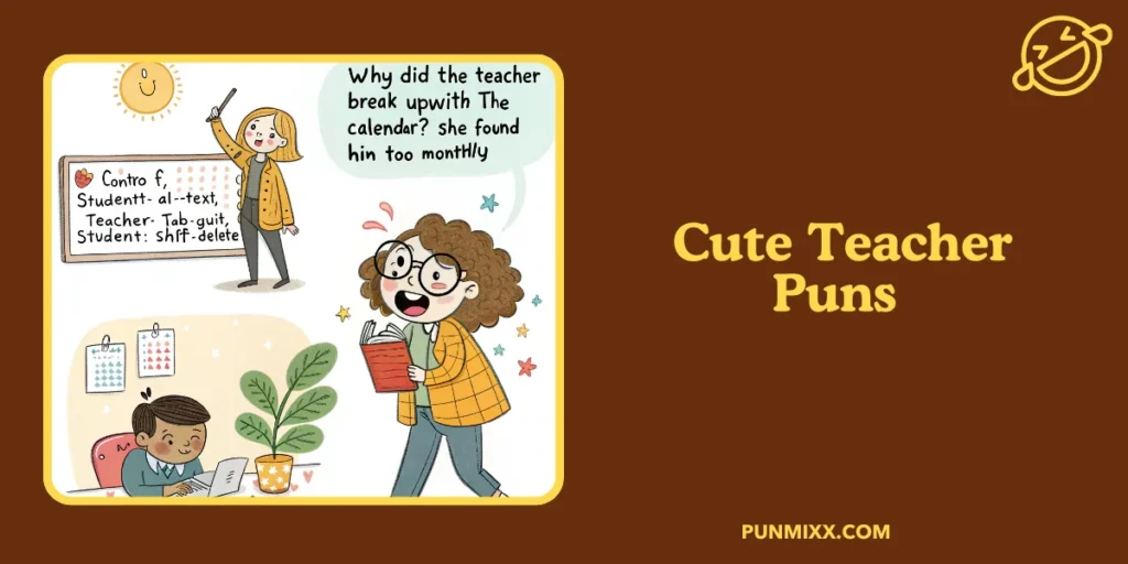 Cute Teacher Puns 