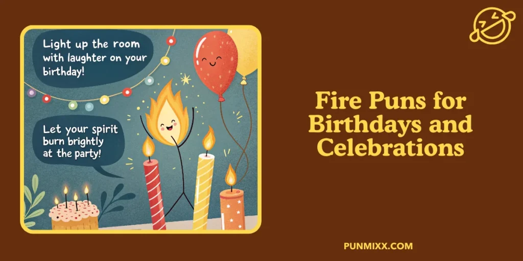 Fire Puns for Birthdays and Celebrations