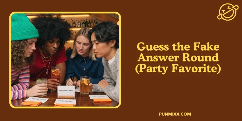 Guess the Fake Answer Round (Party Favorite)