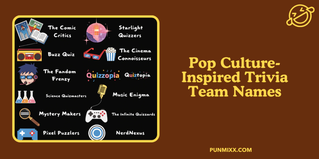 Pop Culture-Inspired Trivia Team Names