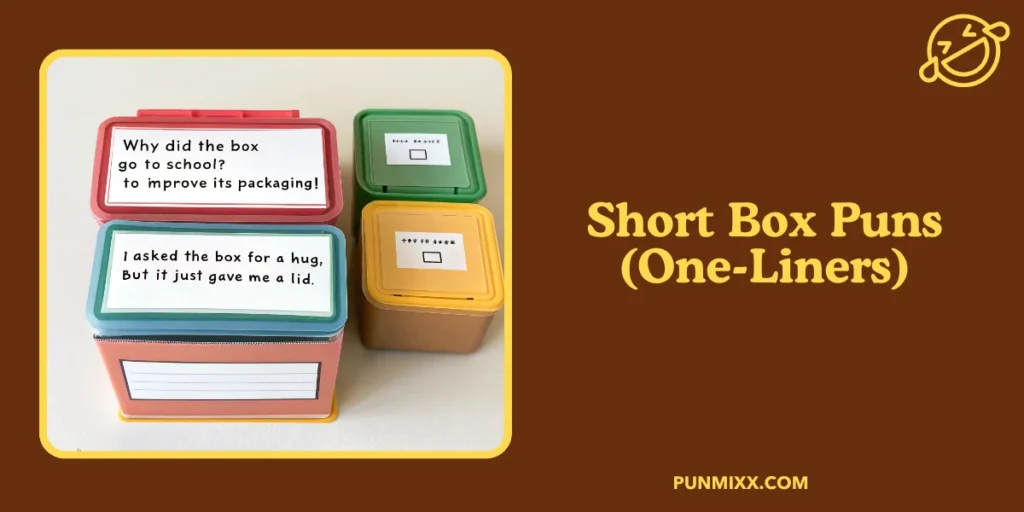 Short Box Puns (One-Liners)