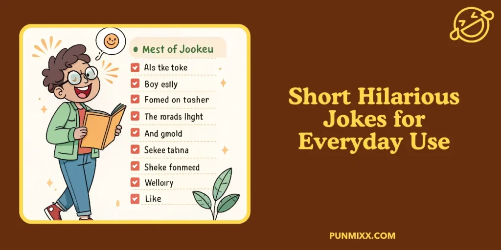 Short Hilarious Jokes for Everyday Use