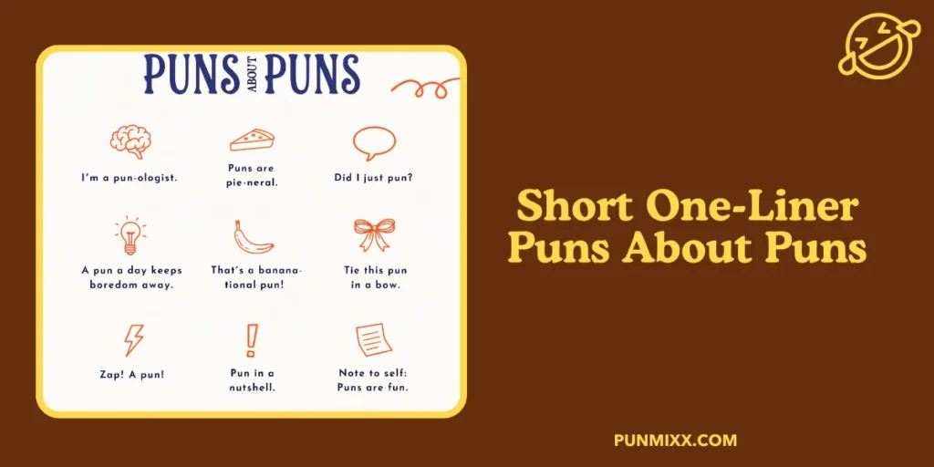 Short One-Liner Puns About Puns