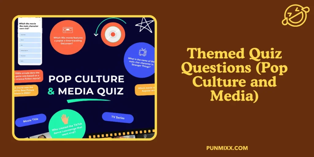 Themed Quiz Questions (Pop Culture and Media)