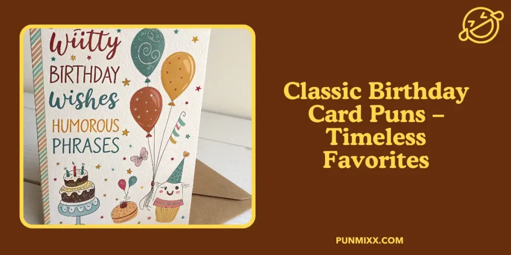 Classic Birthday Card Puns – Timeless Favorites