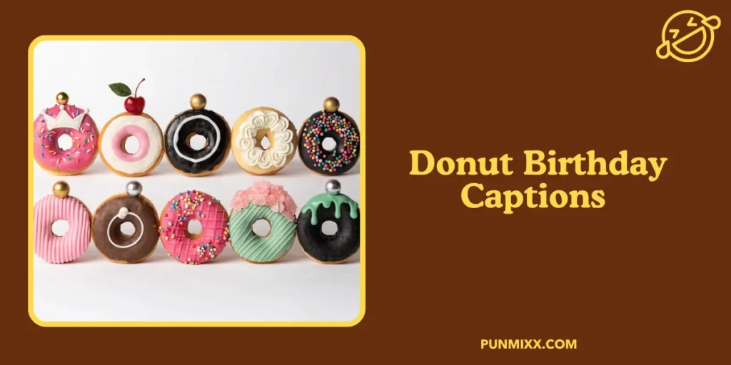 Donut Birthday Captions 
