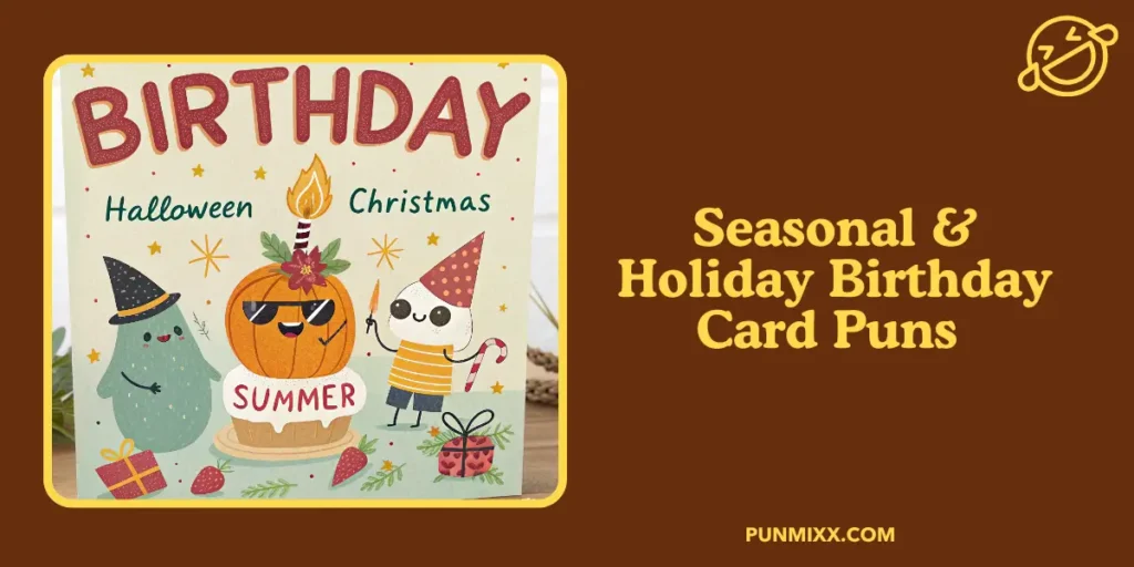 Seasonal & Holiday Birthday Card Puns