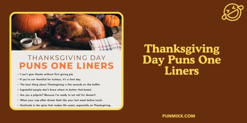 Thanksgiving Day Puns One Liners