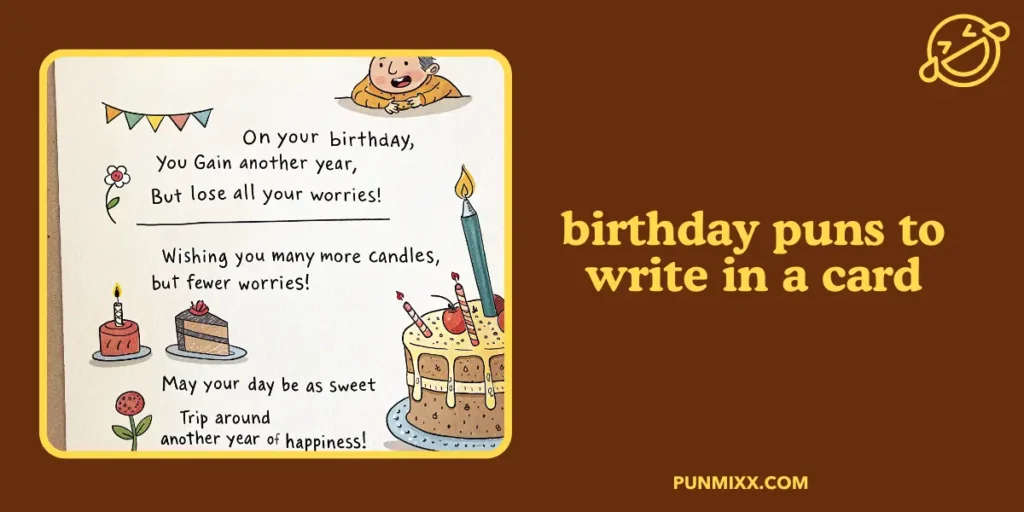 birthday puns to write in a card