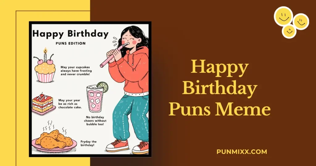 happy birthday puns meme