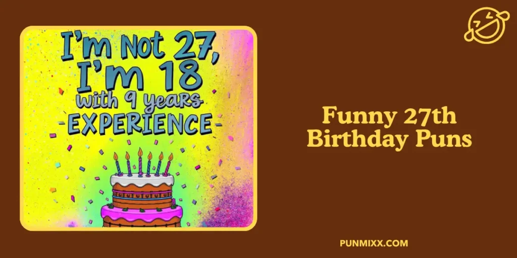 Funny 27th Birthday Puns