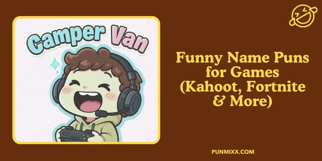 Funny Name Puns for Games (Kahoot, Fortnite & More)