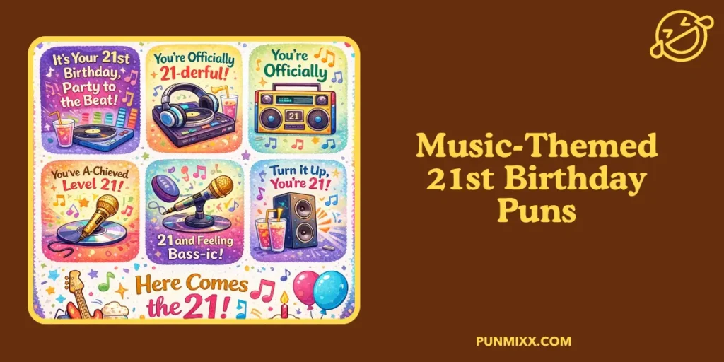Music-Themed 21st Birthday Puns