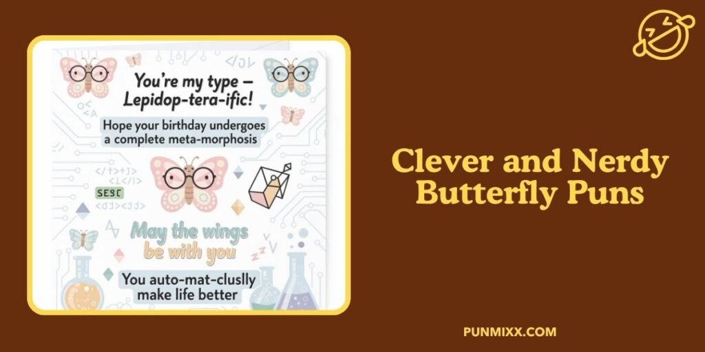 Clever and Nerdy Butterfly Puns