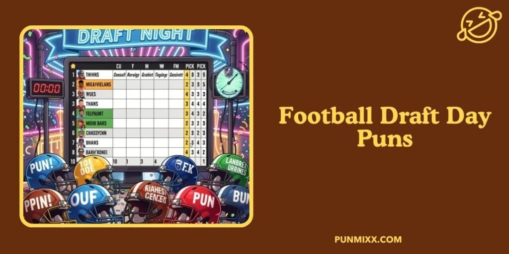 Football Draft Day Puns