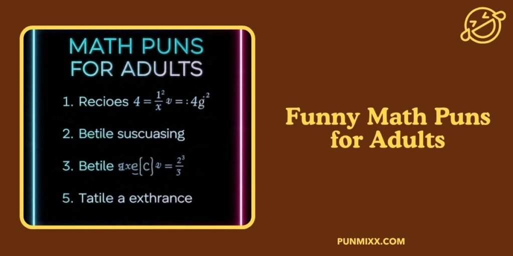 Funny Math Puns for Adults
