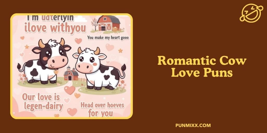 Romantic Cow Love Puns