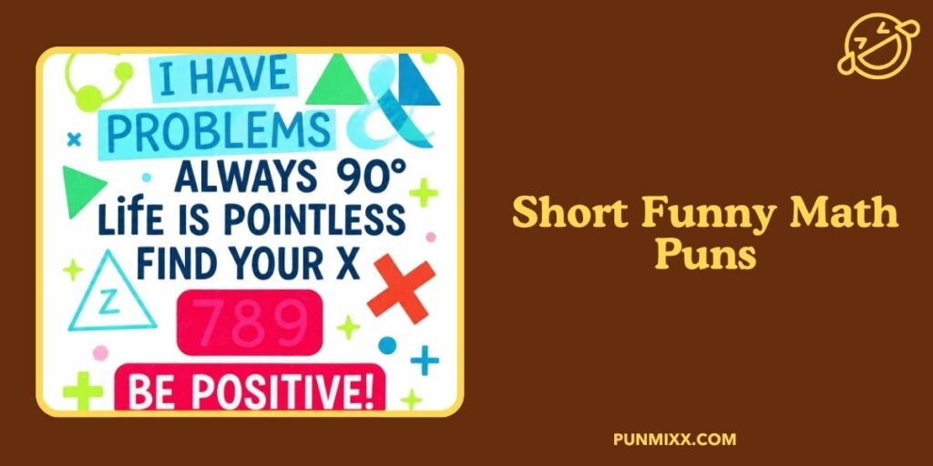 Short Funny Math Puns
