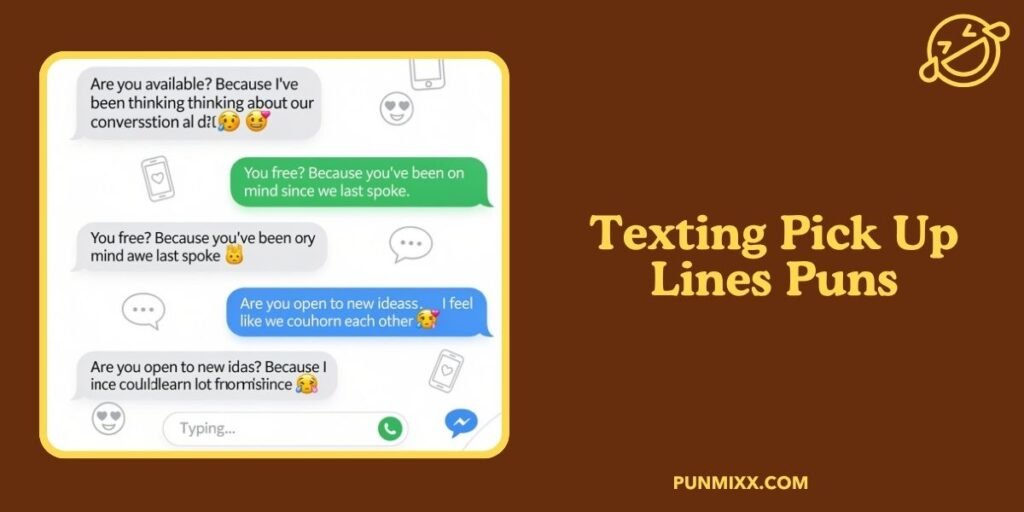 Texting Pick Up Lines Puns