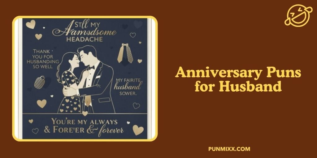 Anniversary Puns for Husband