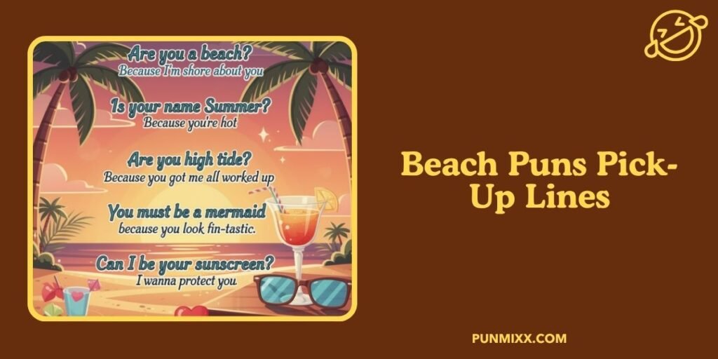 Beach Puns Pick-Up Lines