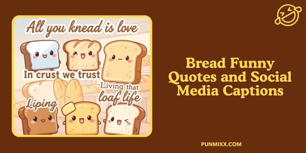 Bread Funny Quotes and Social Media Captions