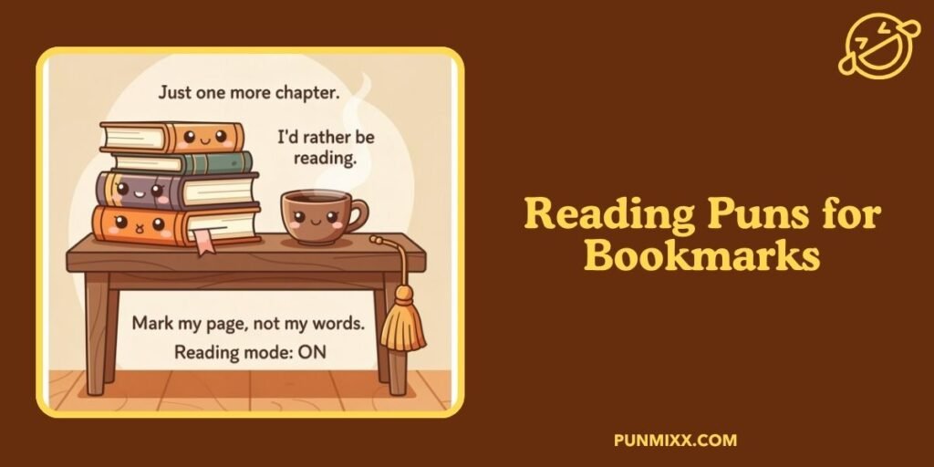 Reading Puns for Bookmarks
